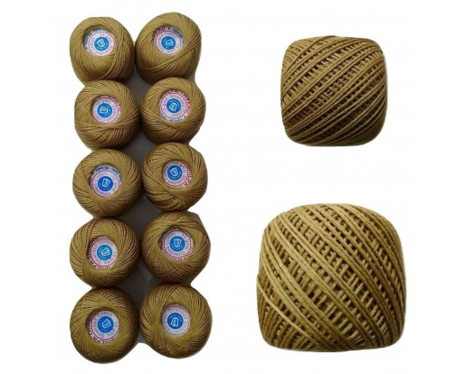 ARYLIDE YELLOW - Set Lot of 10 - 6 Ply Strand - Cotton Thread Yarn Cross Stitch Embroidery	